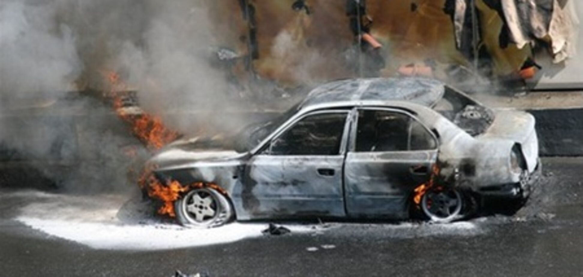 В Мелитополе взорвали автомобиль