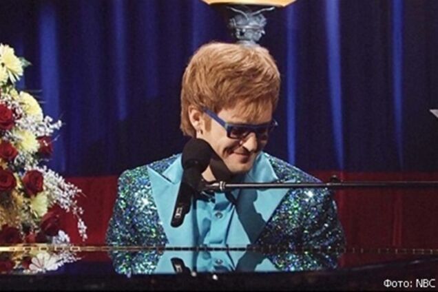 Джастин Тимберлейк прикинулся Элтоном Джоном. Видео