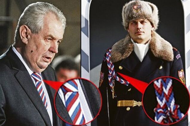 Президент Чехії одягнув краватку з російським триколором. Фото