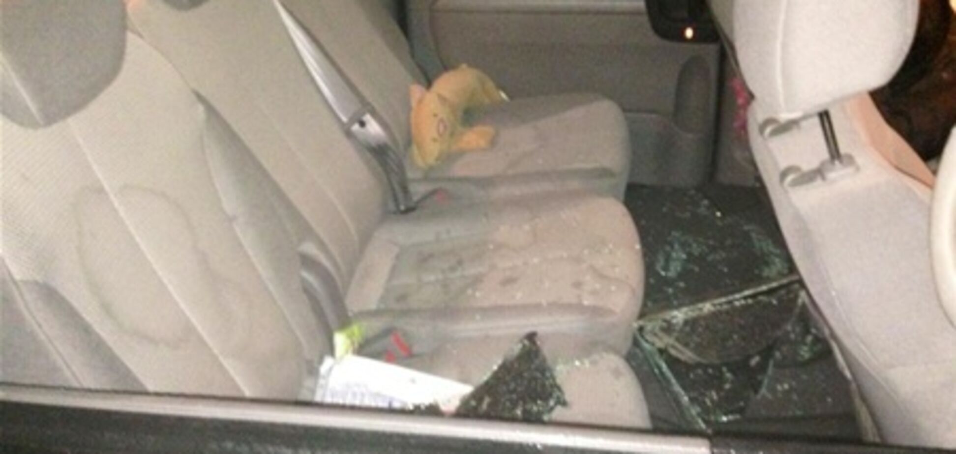 В Киеве разбили машину помощницы Ляшко. Фото