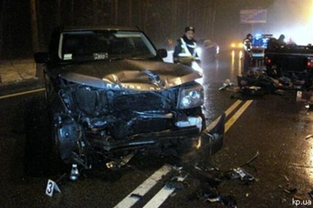 Джип жены Реброва врезался в 'Жигули': погибла женщина