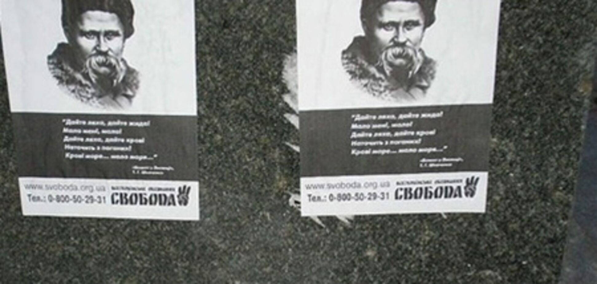 Киев обклеили антисемитскими листовками. Видео