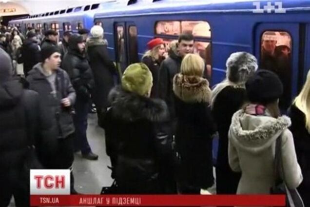 Киевское метро благодаря снегопадам получило сверхприбыль. Видео