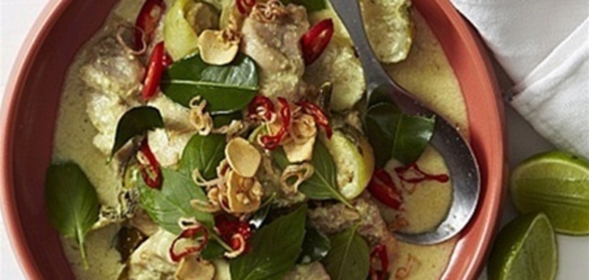 Зеленый карри с курицей