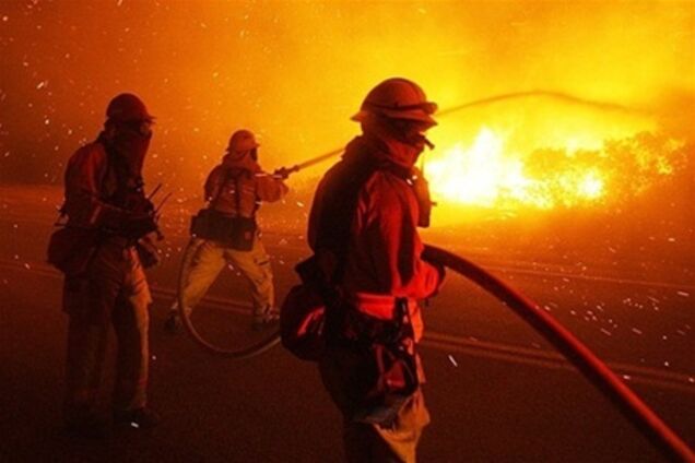 В Цюрупинске горел магазин стройматериалов. Видео