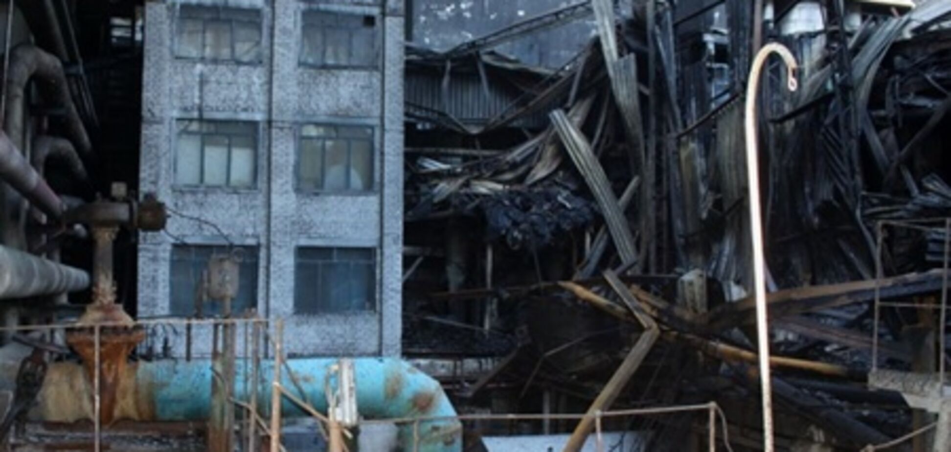 Масштабный пожар на Углегорской ТЭС