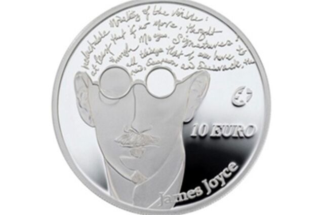 На ирландской монете допустили ошибку в цитате Джойса