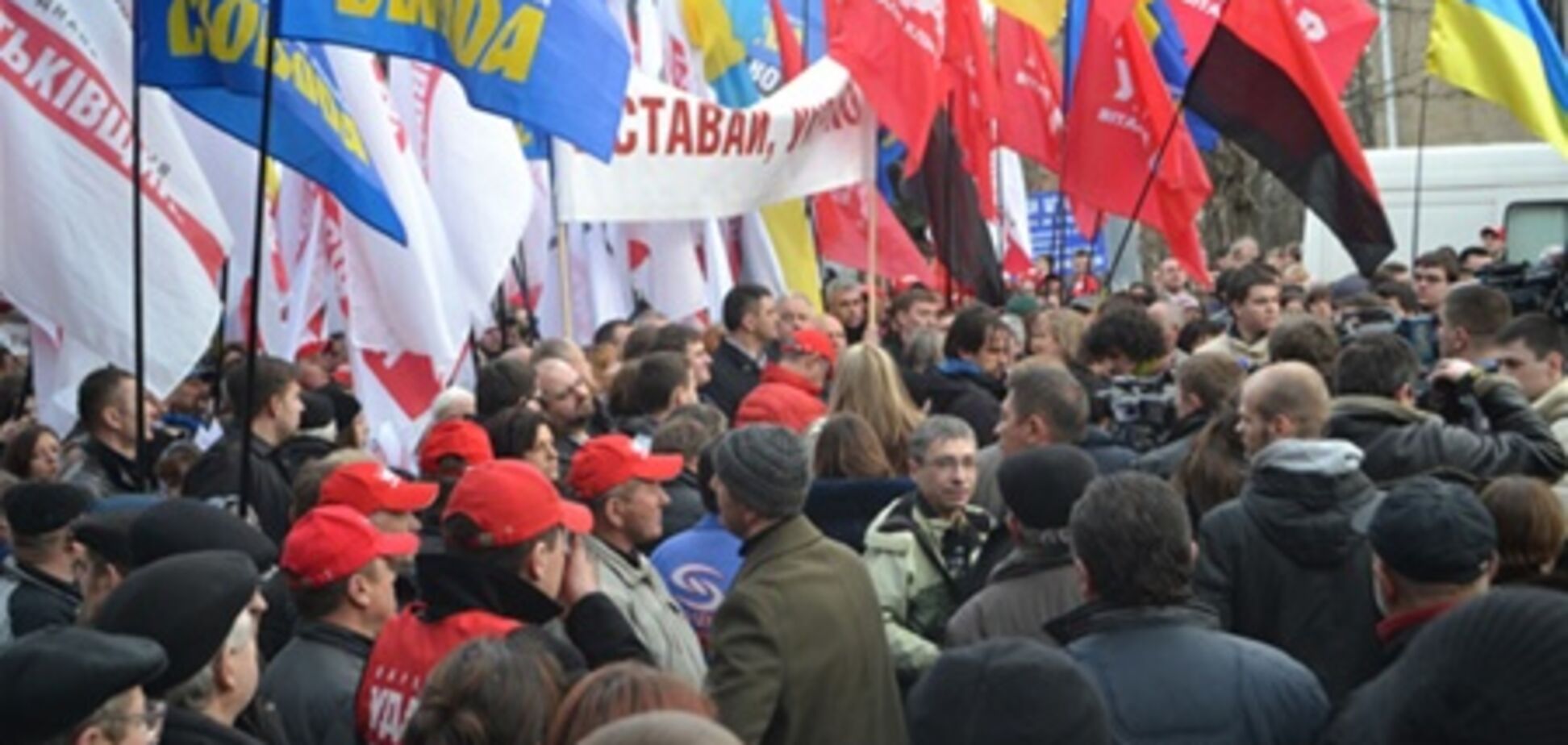 МВД: в Ривне было 4,3 тыс. митингующих