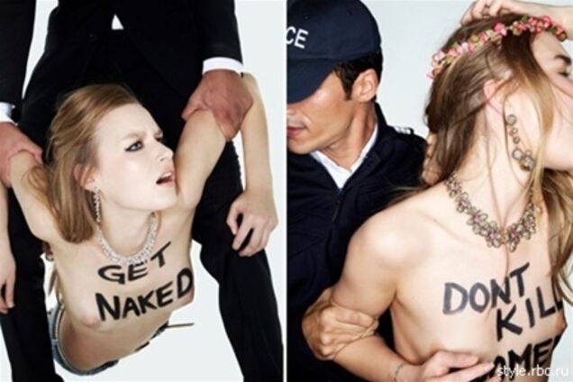 FEMEN использовали в скандальной fashion-рекламе