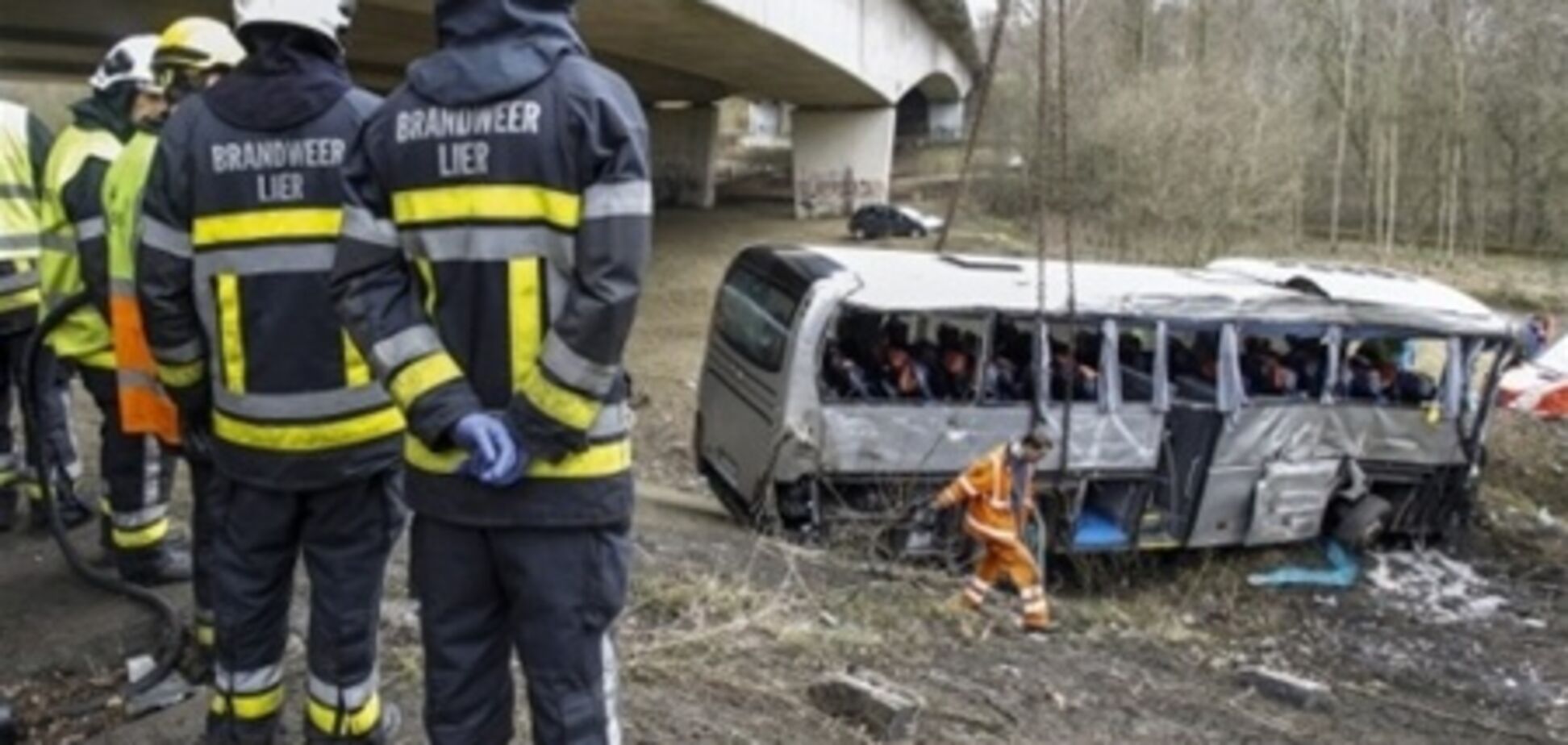 Водитель автобуса в Бельгии мог заснуть за рулем