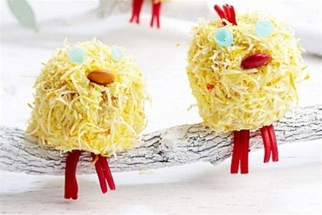 Пасхальные кексы-цыплята