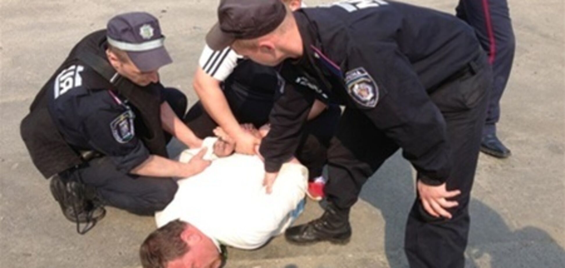 В Киеве милиция задержала протестующих против вырубки деревьев