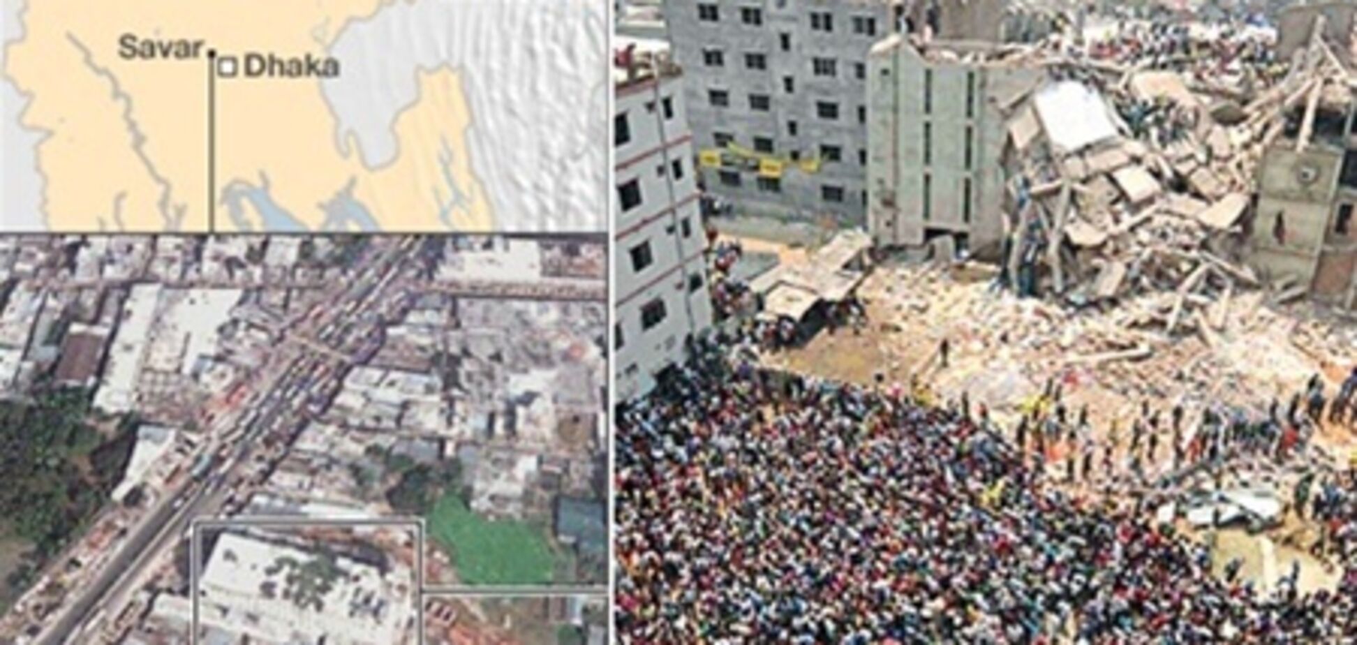 У Бангладеш вже 340 загиблих через обвал будівлі