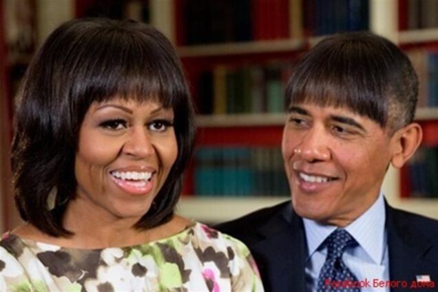 Белый дом пересадил Обаме челку его жены