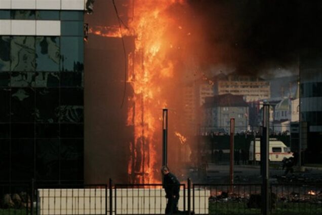 Пожар в комплексе 'Грозный-Сити' потушили