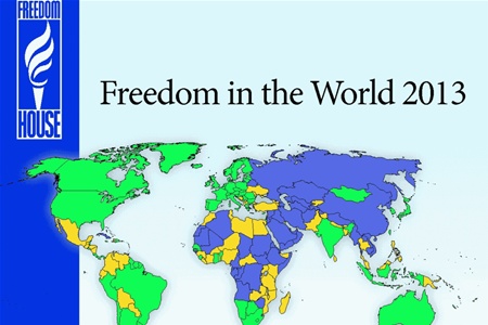 Рівень свободи слова в світі в 2012 нижчий за 10 років