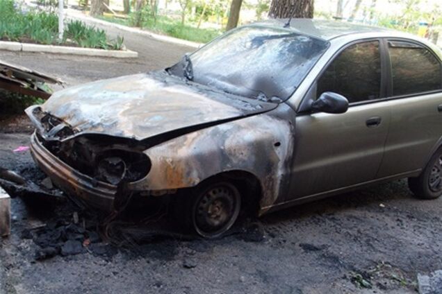 Поджог автомобиля бютовца в Горловке: подробности