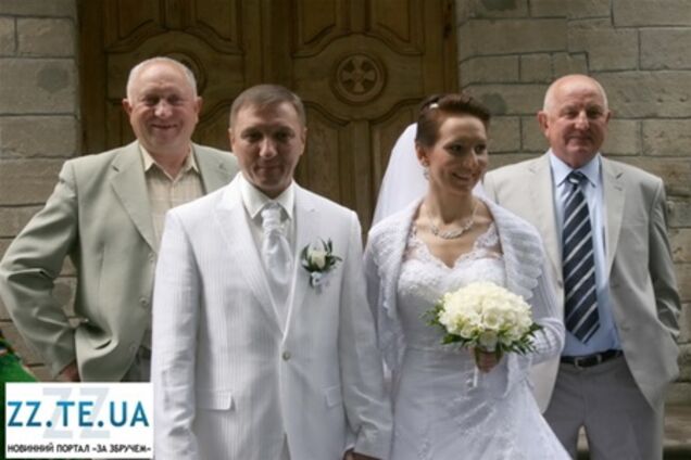На венчание свободовца и биатлонистки пришла вся элита Западной Украины