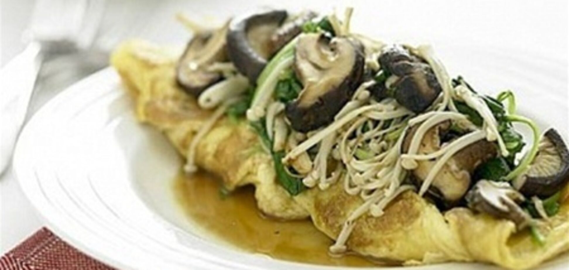 Китайский омлет с грибами