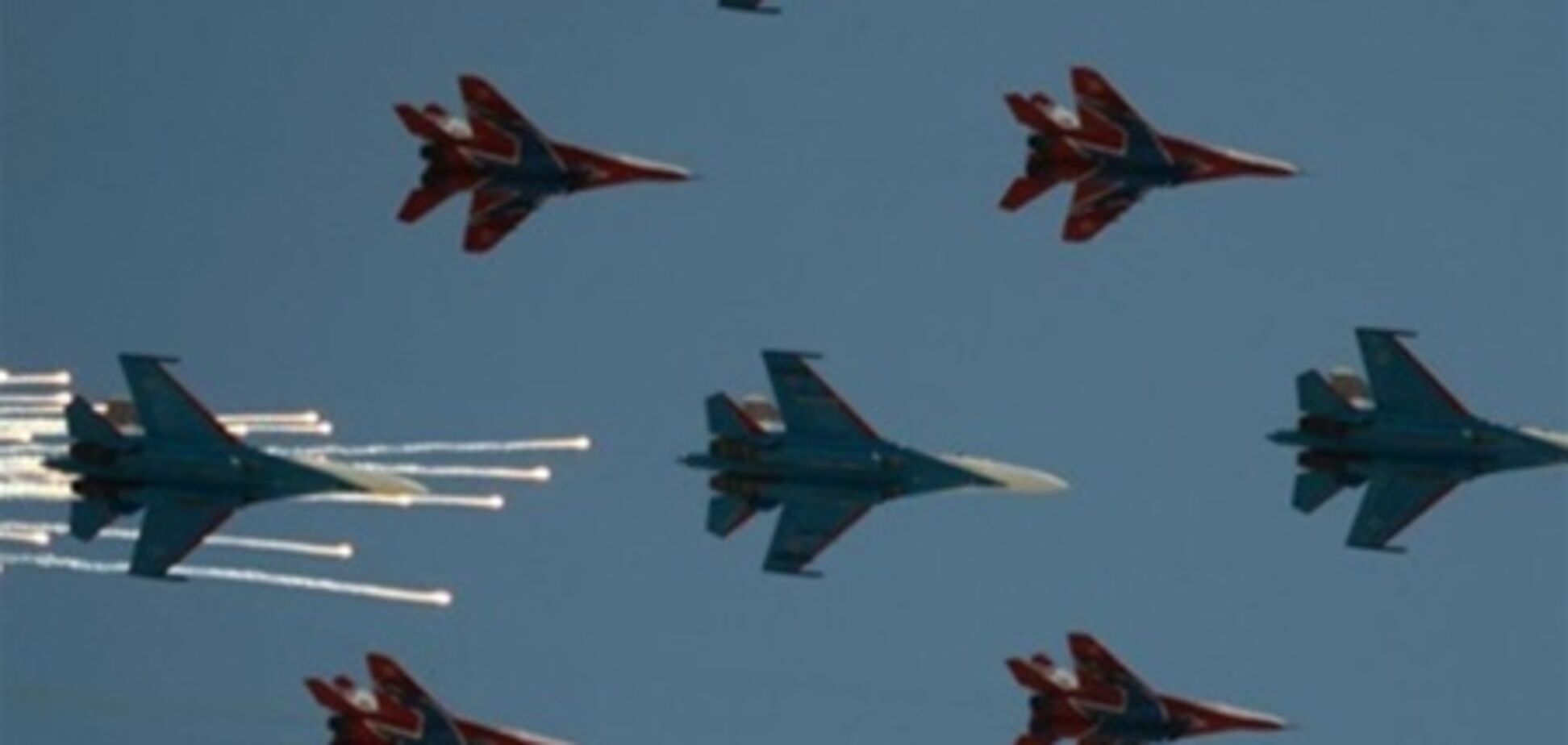 У московському параді Дня перемоги брало участь рекордне число бойової авіації
