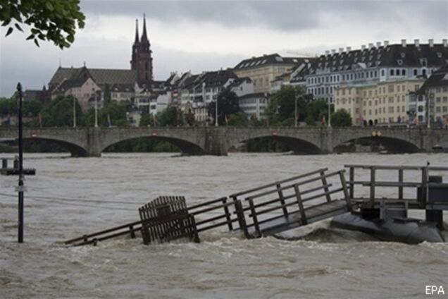 В Германии наводнение из-за затяжных дождей