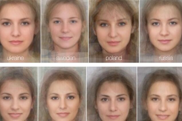 Ученые нашли 40 типичных лиц девушек разных национальностей