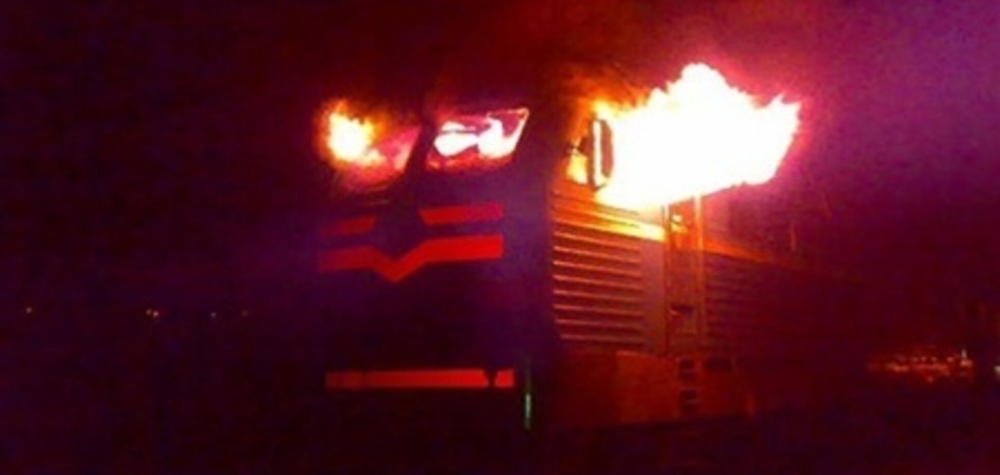 На Харківщині загорілася кабіна машиніста поїзда