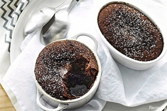 Шоколадно-кофейный фондан