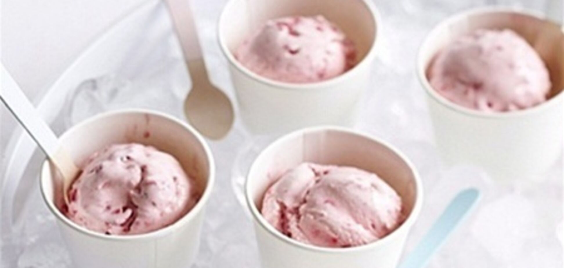 Йогуртово-малиновое мороженое