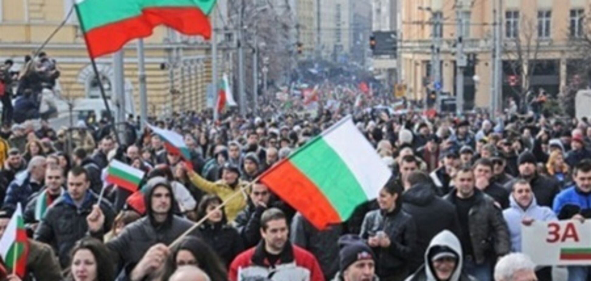 На антиправительственный митинг в Софии собралось шесть тысяч человек