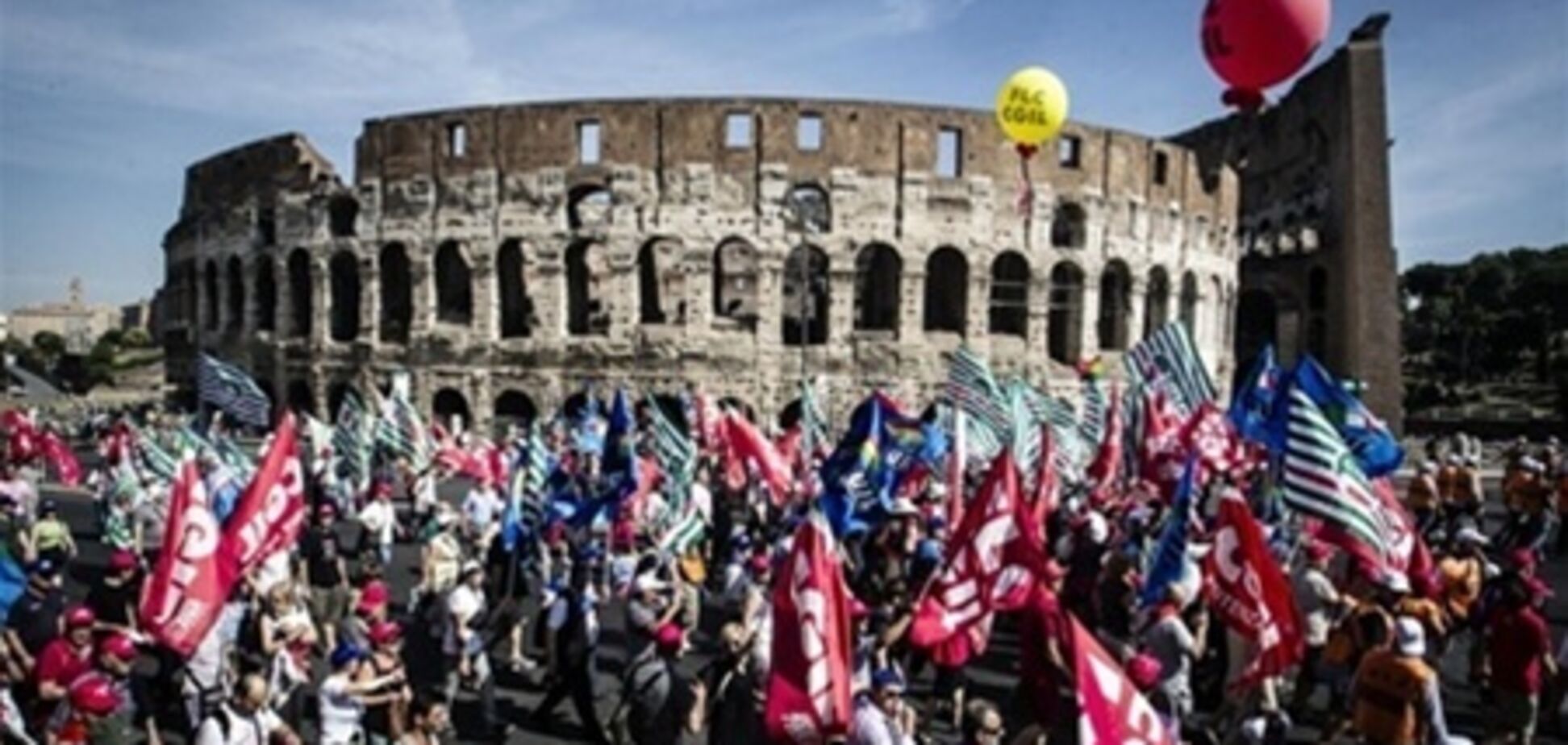 В Риме масштабные протесты против безработицы