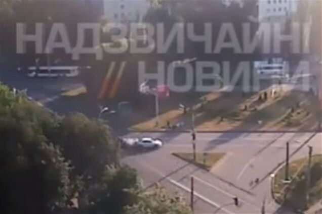 В Сети появилось видео киевского ДТП с СБУшниками