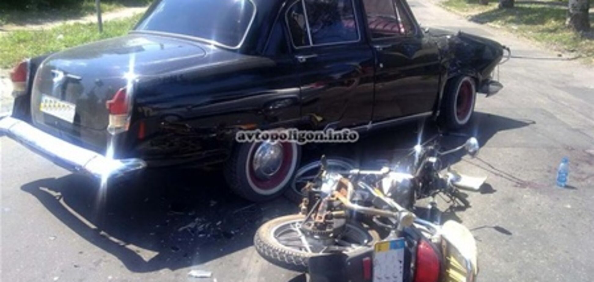 В Донецке водитель 'Волги' отправил в больницу мотоциклиста
