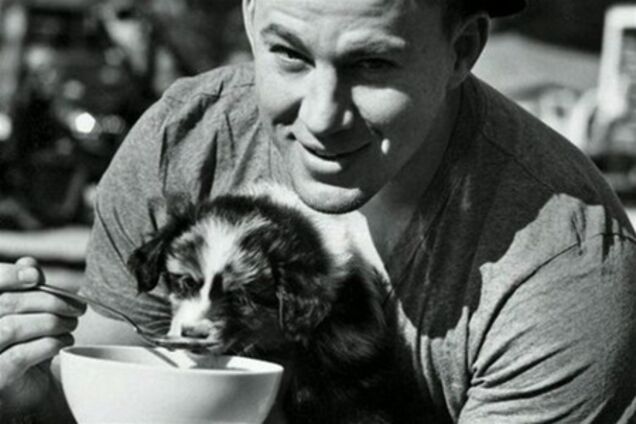 Ченнинг Татум кормит щенка с ложечки: девочки, умиляйтесь!