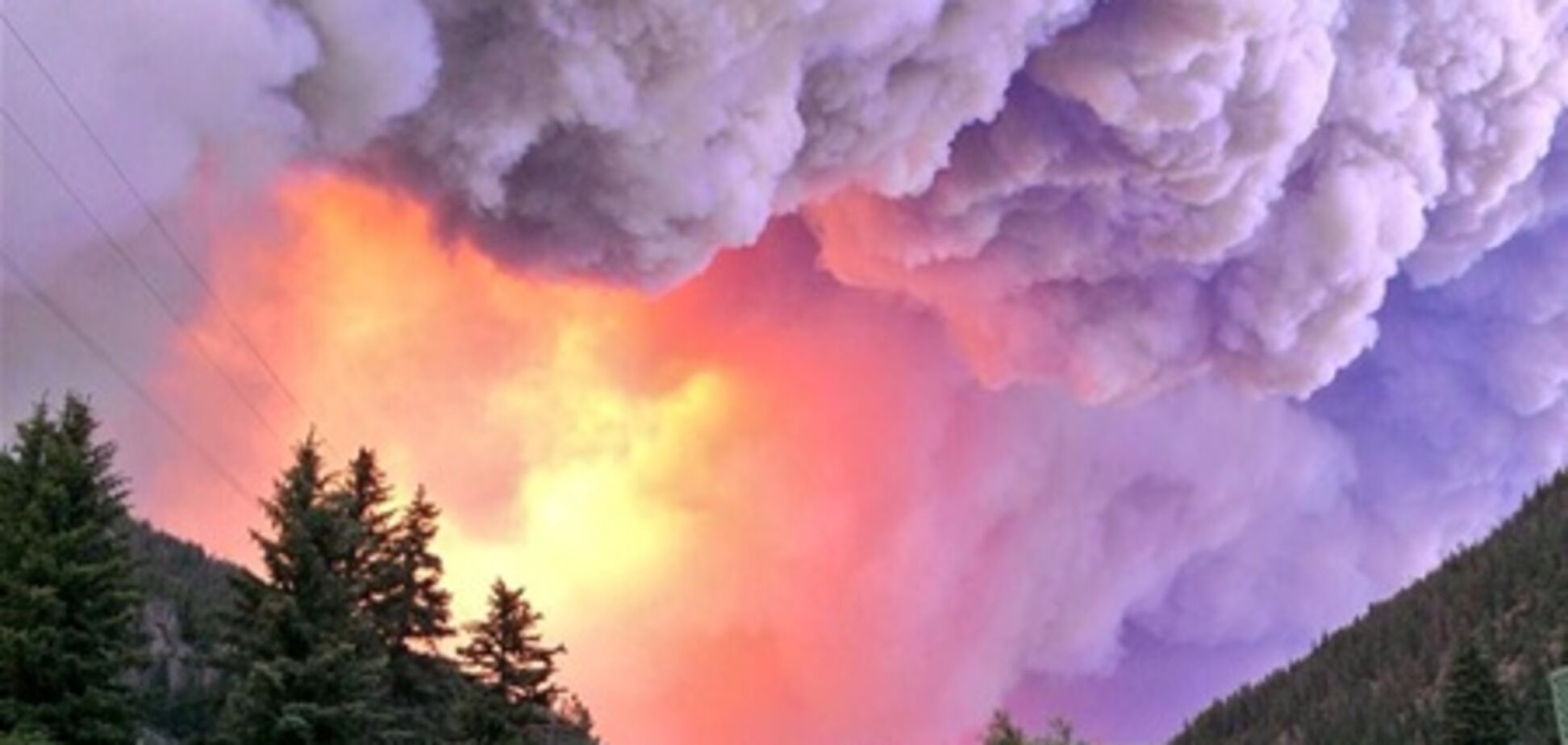 Сильні лісові пожежі в Колорадо
