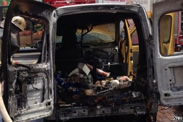 В Киеве опять сгорела автокофейня