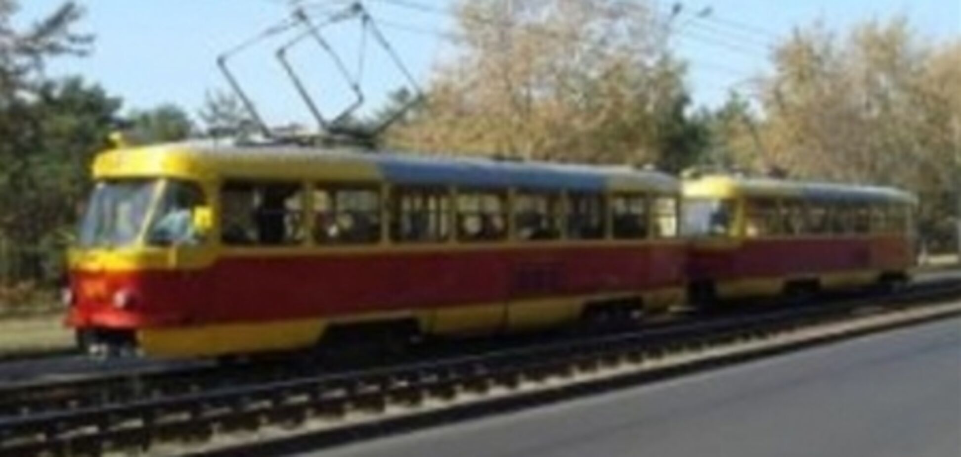 В киевском трамвае произошло короткое замыкание