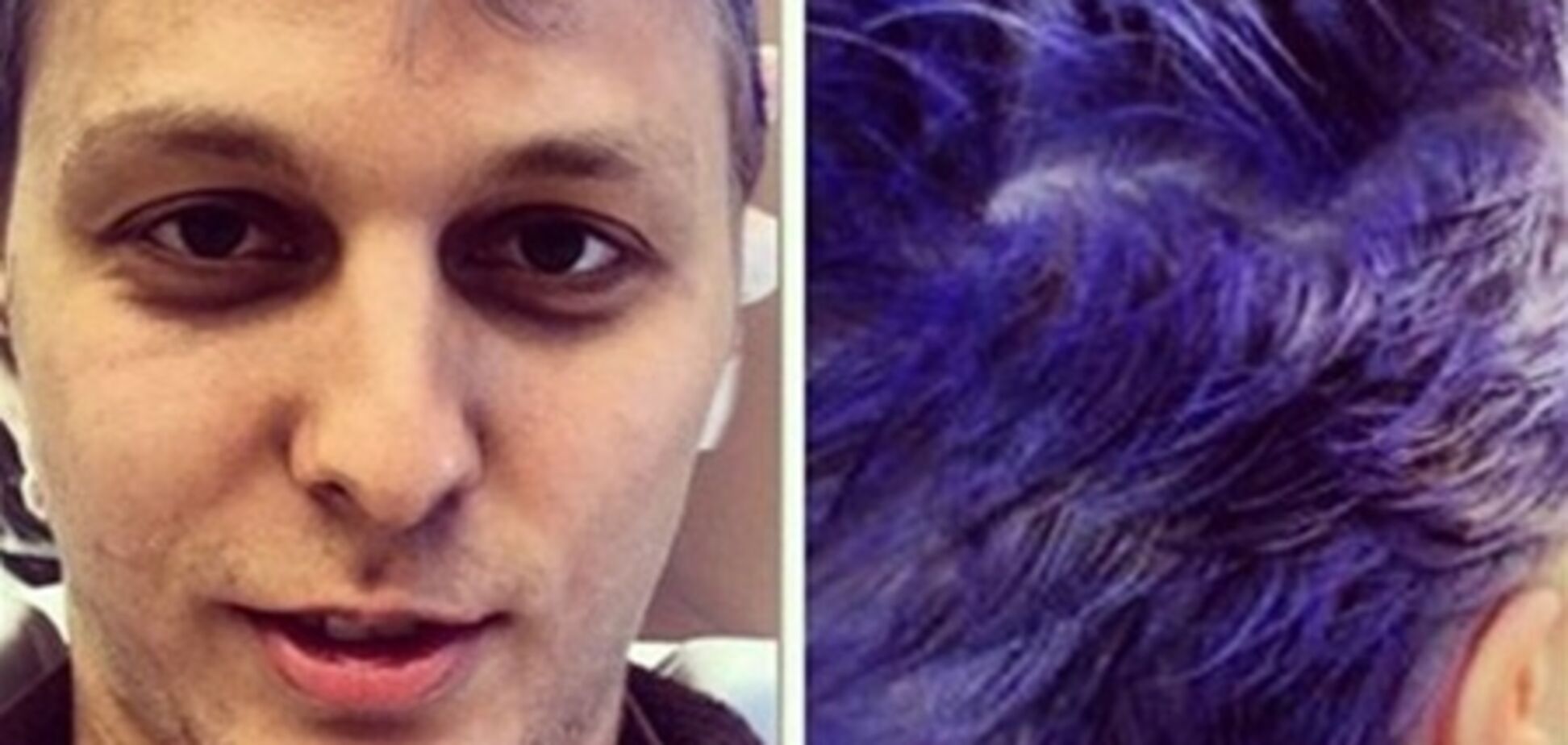 Шуфрич-молодший пофарбував волосся в синій колір