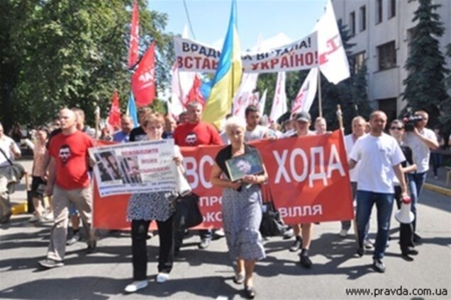 Врадиевцы дошли до Майдана Незалежности