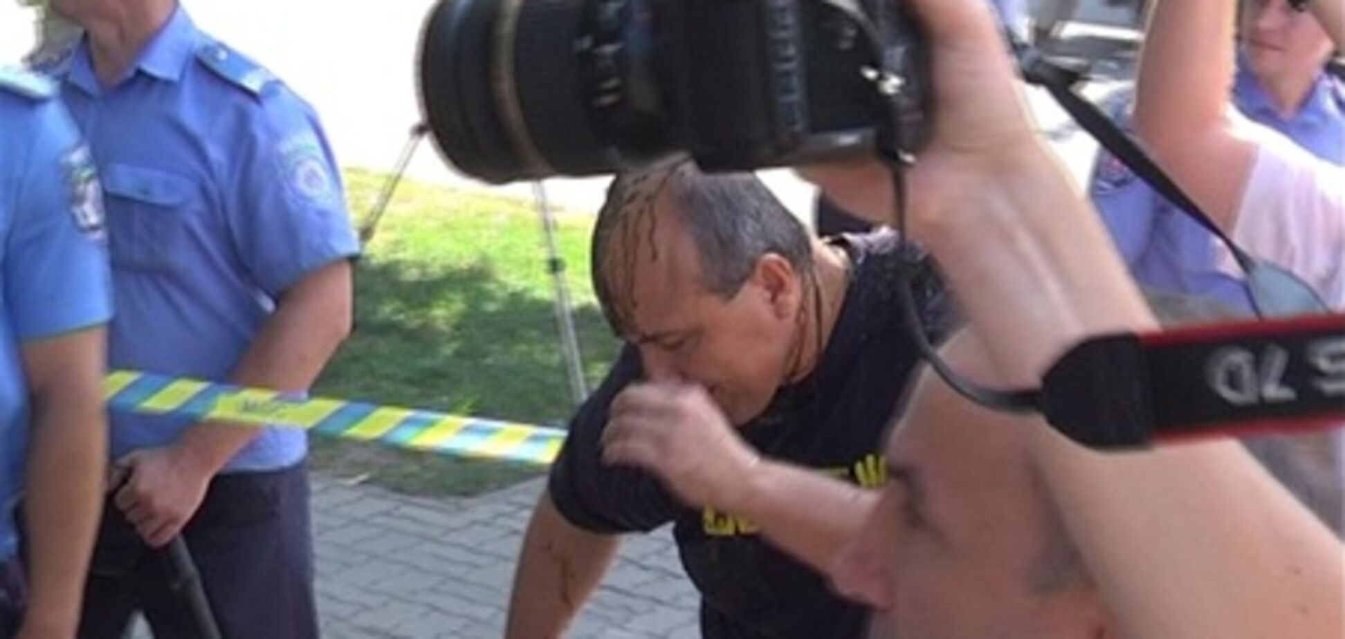 У Запоріжжі лідера 'Свободи' знову облили фекаліями