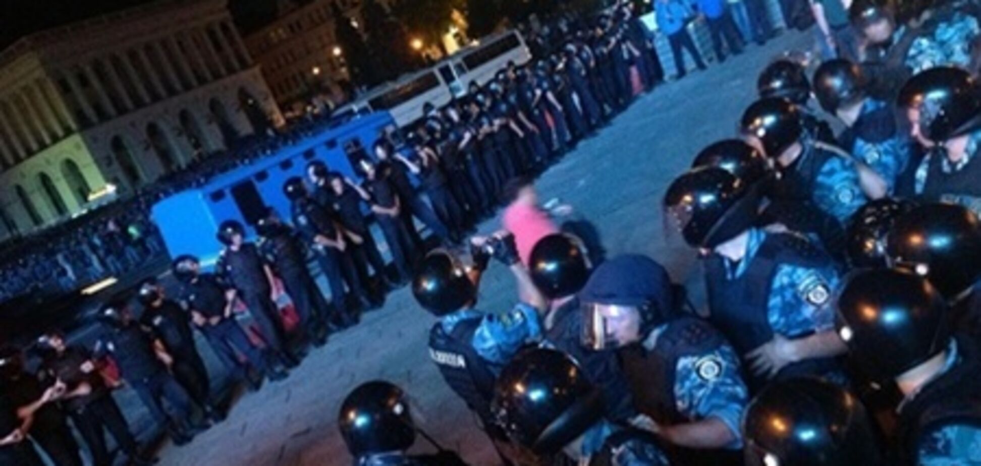 Милиция разогнала митинг на Майдане Незалежности
