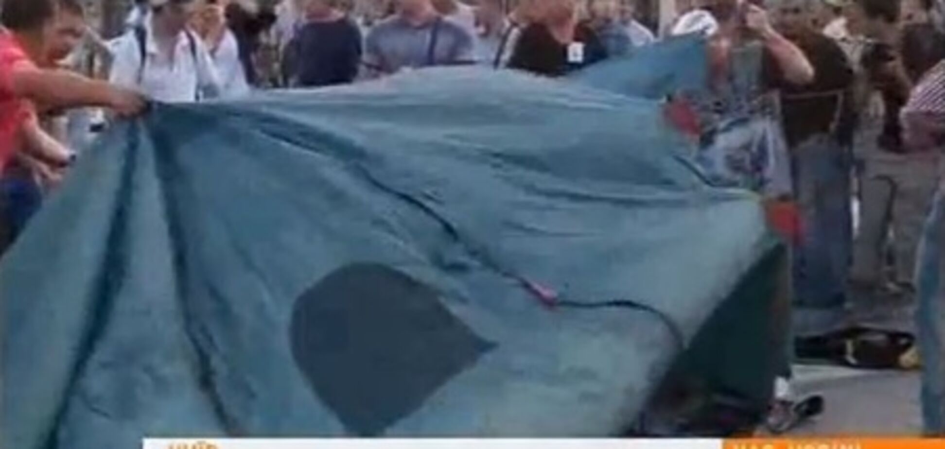 Врадиевцы установили палатки на Майдане