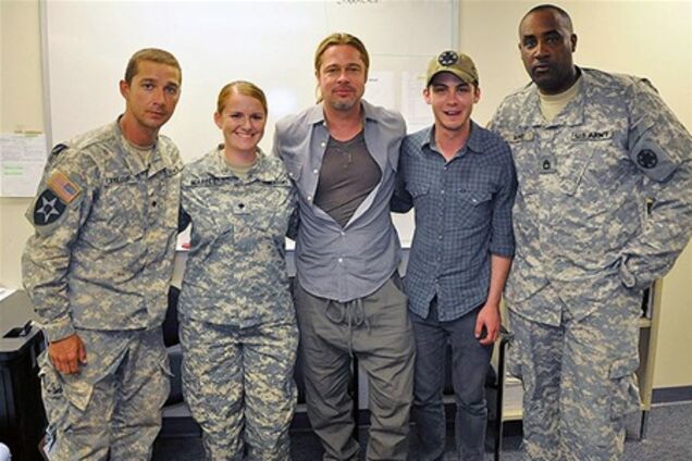 Брэд Питт отправился в воинскую часть для приобретения опыта