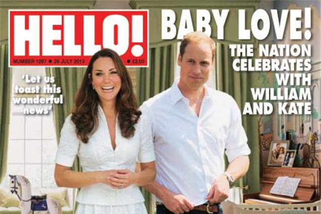 Журнал Hello! двічі поквапився з народженням дитини Вільяма і Кейт
