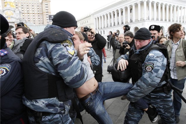 На Майдане задержаны шестеро митинговавших