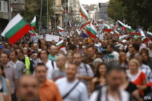 В Софии на акцию протеста против правительства вышло 3,5 тыс человек