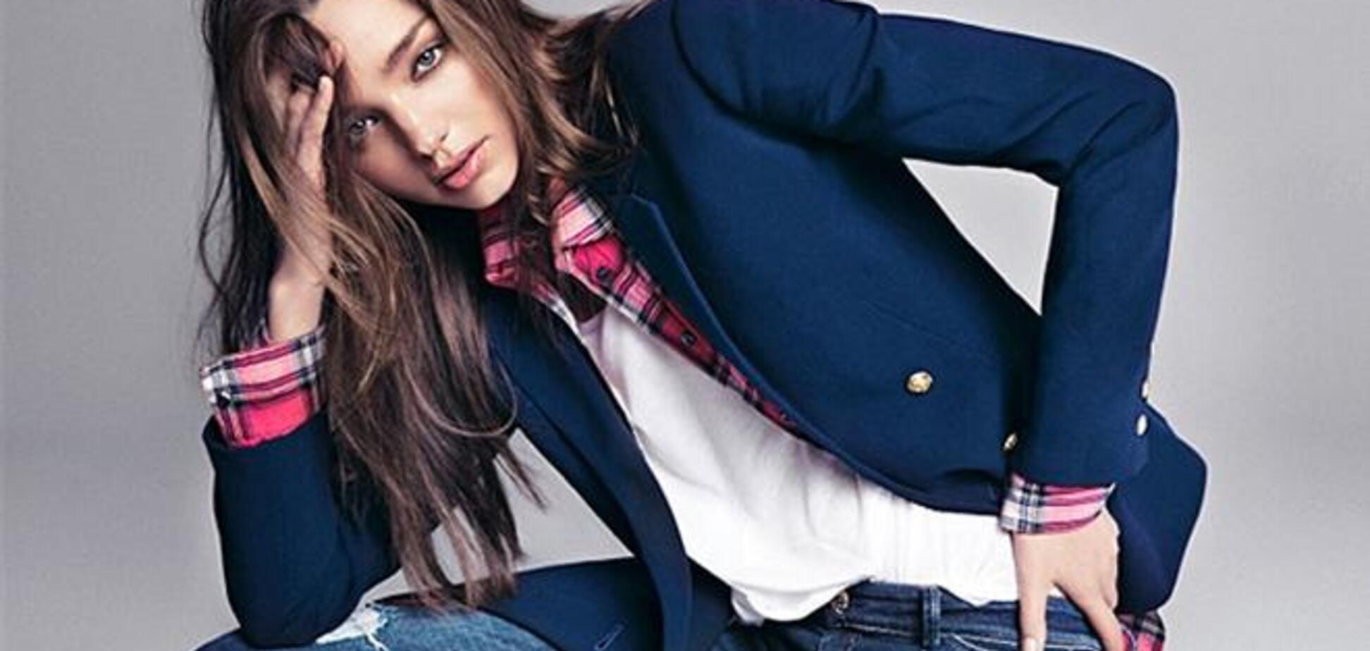 Миранда Керр закосила под школьницу для Mango