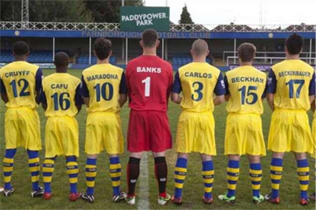Футболисты английского клуба поменяли имена на Марадону, Пеле и Зидана