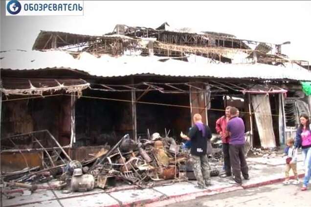 Названа сумма убытка от пожара на Оболони