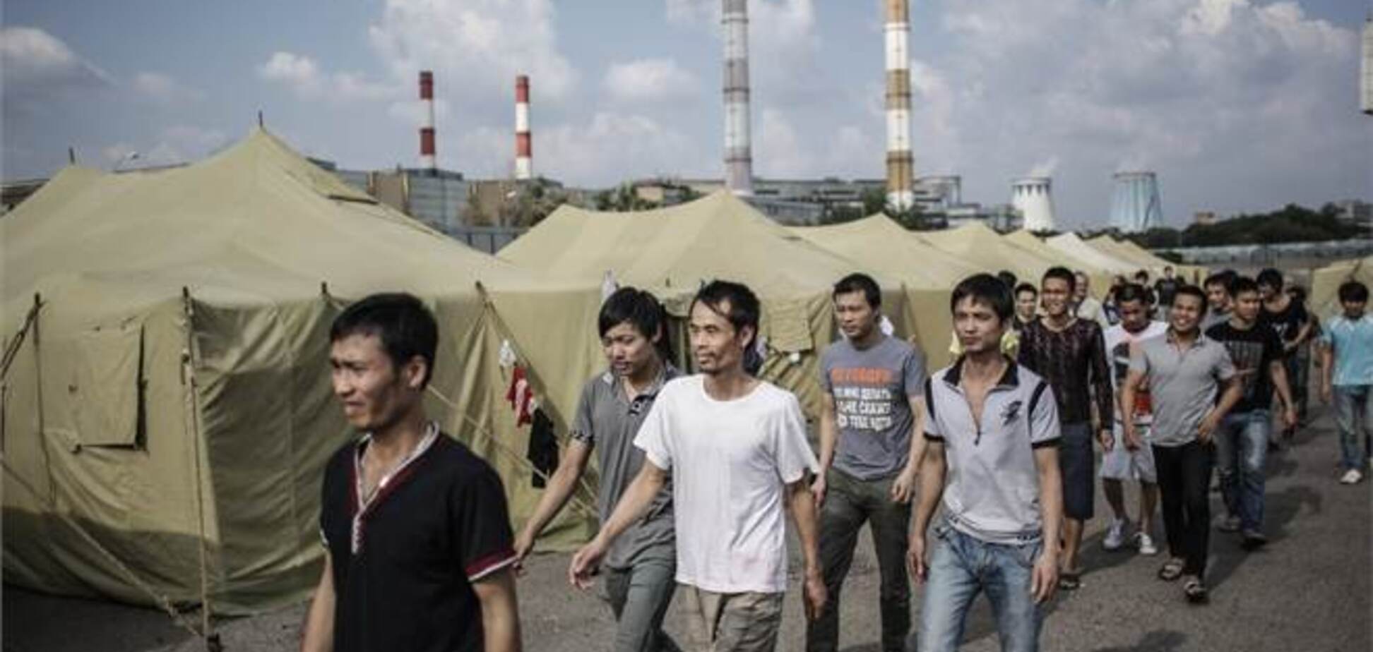 Табір для мігрантів у Москві ліквідовано